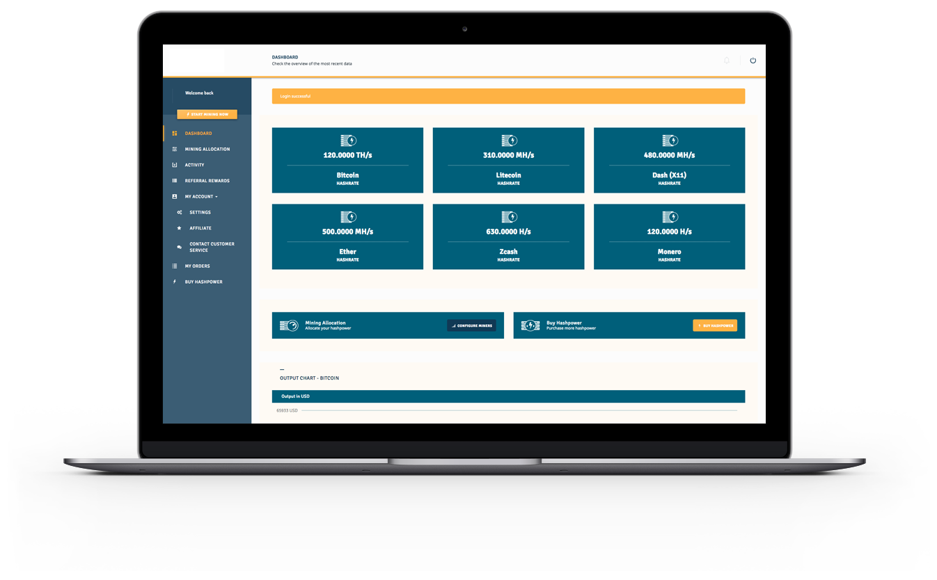 Cloudminning Dashboard Mac